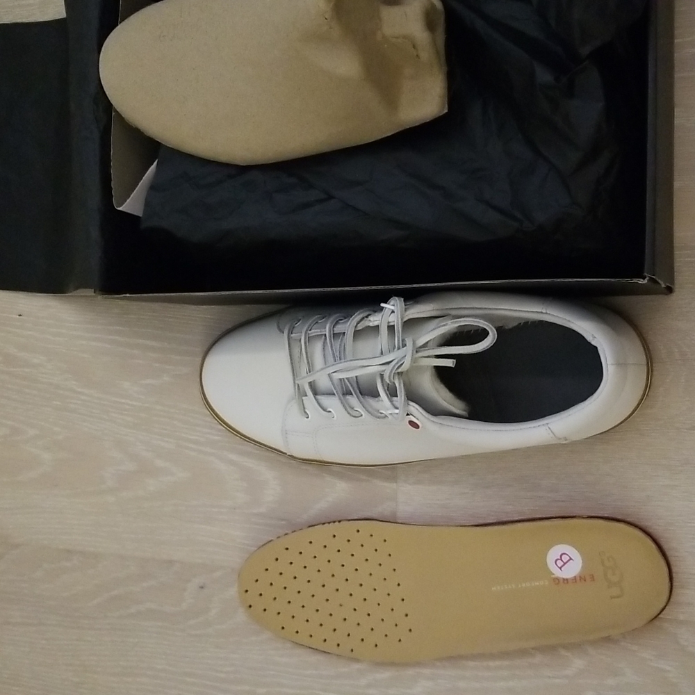 NWT UGG Brock Luxe Leather Sneakers - Picture 6 of 7